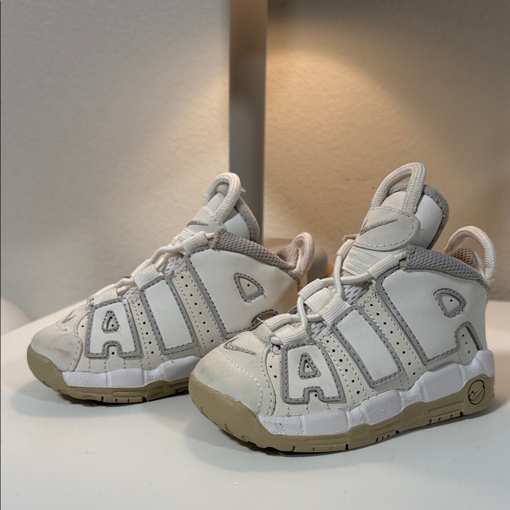 Nike Kids Cream and Tan Sneakers